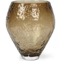 Ro Collection Crushed glasvase medium Sepia brown