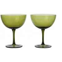 Ferm Living Host cocktailglas 24 cl 2-pak Moss green