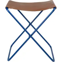 Broste Copenhagen Nola skammel læder Intense blue