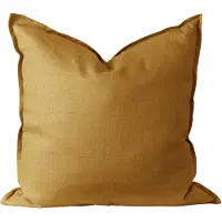 Scandi Living Calm pudebetræk hør 50x50 cm Mustard