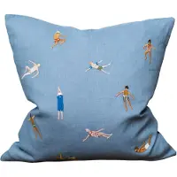 Fine Little Day Swimmers pudebetræk 45x45 cm Blue