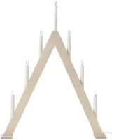 Scandi Living Nord adventstage 60 cm Hvidglaseret