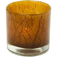 Olsson & Jensen Etna fyrfadsstage Ø10 cm Lysebrun