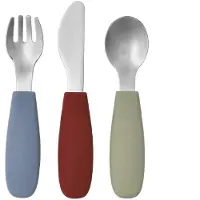 Scandi Living Dine bestiksæt silikone 3 dele Green-blue