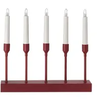 Scandi Living Kindle portabel adventstage 30 cm Mørkerød