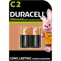 Duracell Batteri genopladelig C 3000mAh 2stk/pak