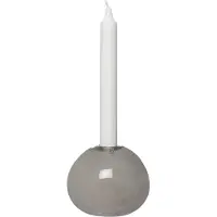 ERNST lysestage glas Ø11 cm Grå