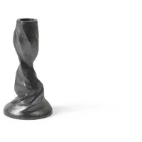 Ferm Living Gale lysestage 13 cm Blackened Aluminium