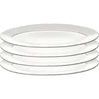 Serax Silhouette oval tallerken M 15x24,5 cm 4 stk White