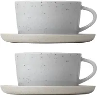 Blomus Sablo tekop med underkop 25 cl 2 stk Cloud