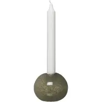 ERNST lysestage glas Ø9 cm Grøn