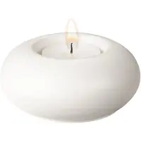 Scandi Living Stone fyrfadsstage Ø9 cm Hvid