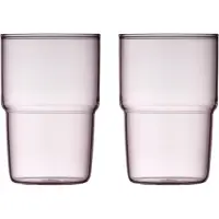Lyngby Glas Torino glas 40 cl 2-pak Pink