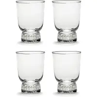 Serax Ottolenghi Feast drikkeglas 33 cl 4-pak Stripes sandblasted