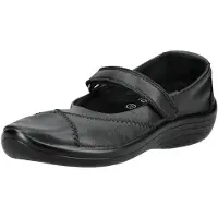 Arcopedico ballerina med velcro - Sort - Sko