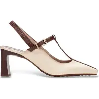 Hispanitas Hispanitastil kvinder. BHV264675 Amapola beige sko (36), Læder, Hvid, 5-8 cm, Spænder, Casual, Party, Klassisk