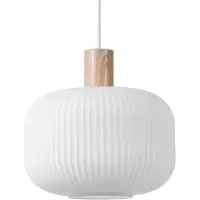 Scandi Living Fair loftslampe Ø30 cm Frosted glas-ask
