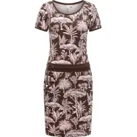 Ragwear Sommerkjole 'Baomi Tropic Youmodo' creme / mørkebrun