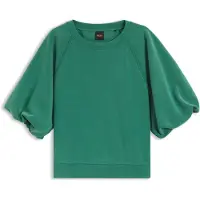 BOSS Oversize fit sweatshirt med korte ballonærmer