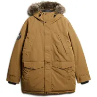 Superdry Superdrytil mænd. M5011929A Everest brun parka i syntetisk pels (L), Casual, Polyester, Bæredygtig