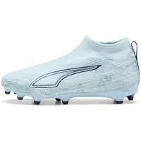 Puma Ultra 6 Match Laceless + FG/AG Dreamrush - Lyseblå/Hvid/Blå Børn, størrelse 38