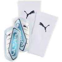 Puma ULTRA Flex Football Sleeves Shinguards, Accessories, Icy Blue Jewel, XS