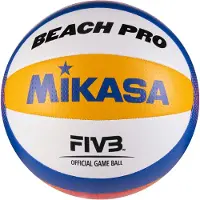 MIKASA BV550C, 10-panel ball, Blå, Hvid, Gul, Sammensat, Nylon, Udendørs, 66 - 68 cm, FIVB