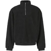 Urban Classics Oversized Teddy Halv Lynlås Sweater
