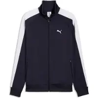 Puma Essentials T7 Track Sweatshirt - Navy Blue, størrelse Medium