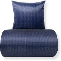 In Style Sengetøj 140x220 cm - Satin - Mørkeblåt mønster design