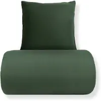 In Style Sengetøj 140x220 cm - Microfiber - Ensfarvet mørkegrøn