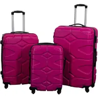 Borg Living Stor kuffert - Military Pink - Hardcase kuffert - Smart rejsekuffert