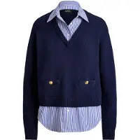 Ralph Lauren Pullover blå / marin / hvid