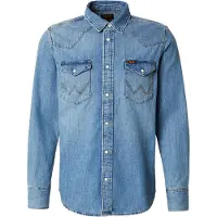 Wrangler Skjorte blue denim