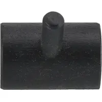 1898 Allsarp knagerække 1 knop Sortmalet birk