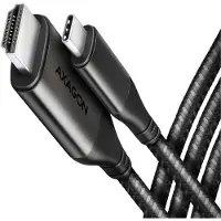 Axagon RVC-HI2MC - Videoadapter - USB-C han til HDMI han - 1.8 m - sort - 4K60Hz (4096 x 2160) support, aktiv omformer