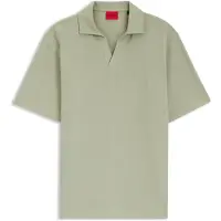 HUGO Poloshirt i Johnny-krave med jacquardstribe
