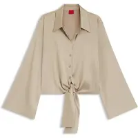 HUGO Errika 10260682 Red Langærmet Bluse