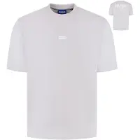 HUGO Loose fit T-shirt i bomuld og med logografik
