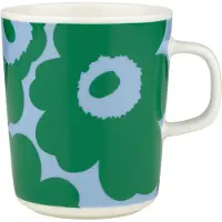 Marimekko Unikko krus 25 cl White-green-light blue