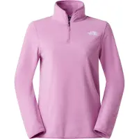 The North Face - Fleece dame - W Glacier Fleece 1/4 Zip Jacket Hushed Lavender til UnisexUld - Størrelse M - Lilla