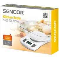 Sencor SKS 4001WH - Køkkenvægt - 2000 ml - hvid