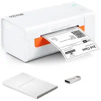 Vevor termisk etiketprinter, 4x6 etiketprinter, termisk etiketmaskine med automatisk etiketgenkendelse, understøtter Windows/MacOS/Linux, kompatibel med Amazon, eBay, Etsy, UPS osv.