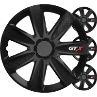 Versaco hjulkapsler 4 stk. komplet gtx carbon sort 16 i color box