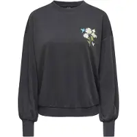 ONLY Sweatshirt 'ONLBrooke' lyseblå / sort / hvid