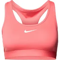 Nike Sports-BH 'SWOOSH' koral / hvid