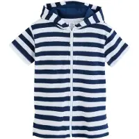 Next Badekåbe navy / hvid
