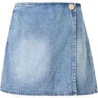 Armani Exchange A|X Armani Exchangetil kvinder. XW002265AF21338MB001 Blå lyocell-shorts (S), Casual, Bomuld, Denim