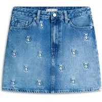Tommy Hilfiger Nederdel blue denim / offwhite