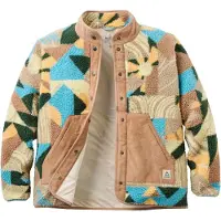 Passenger - Mærker - Clover Recycled Sherpa Fleece W Sun Patch Simply Taupe til UnisexUld - Størrelse M - Brun